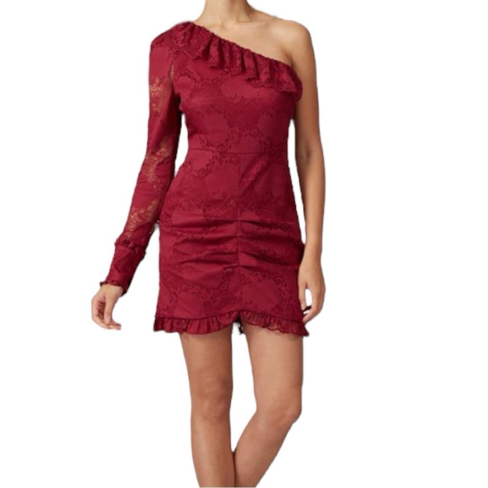 Alexis Ilana Lace Mini One Shoulder Dress